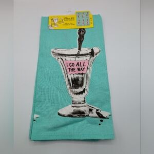 Blue Q I Go All The Way dish towel